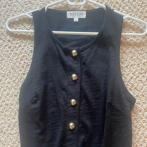 Nation Black Supima Cotton Top XS